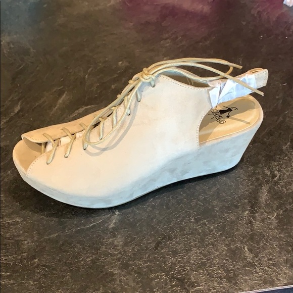 Corky's Natural Wedged Sandal - Picture 2 of 4